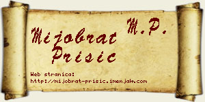 Mijobrat Prišić vizit kartica